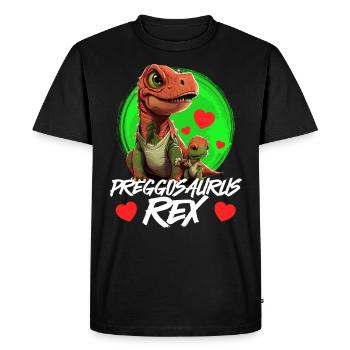 Preggosaurus enceintes femmes enceintes Mamasaurus - T-shirt Premium bio Homme - noir - Devant - Nico (187cm)
