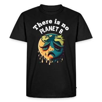 Il n’y a pas de Planète B Earth Day Mission Erde - T-shirt Premium bio Homme - noir - Devant - Nico (187cm)