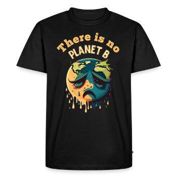 Il n’y a pas de Planète B Earth Day Mission Erde - T-shirt Premium bio Homme - noir - Devant - Nico (187cm)
