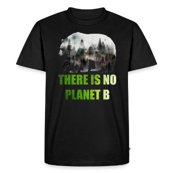 Il n’y a pas de Planète B Earth Day Mission Erde - T-shirt Premium bio Homme - noir - Devant - Nico (187cm)