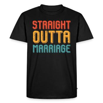 Marriage from divorce party Ex-husband divorce - Men's Premium Organic T-Shirt - black - Front - Nico (187cm)