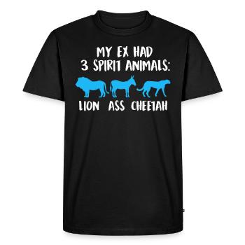 Bad-Ass Divorce Party Ex Wife Divorce - Men's Premium Organic T-Shirt - black - Front - Nico (187cm)