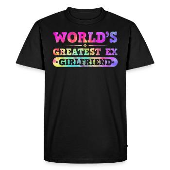 Ex Girlfriend Breakup Party Happily Separated - Men's Premium Organic T-Shirt - black - Front - Nico (187cm)