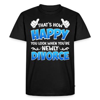 Divorce Party New Divorce Divorce - Men's Premium Organic T-Shirt - black - Front - Nico (187cm)