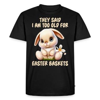 Eggspert Easter Eggs Search Easter Bunny Easter Friend - Men's Premium Organic T-Shirt - black - Front - Nico (187cm)