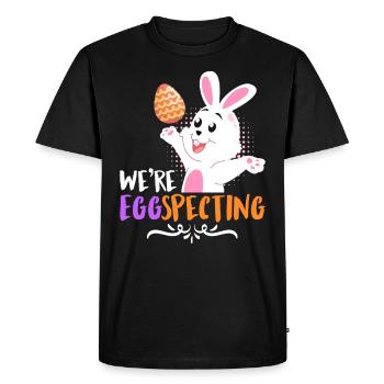 Egg-Specting Easter Bunny Easter Eggs Easter - Men's Premium Organic T-Shirt - black - Front - Nico (187cm)