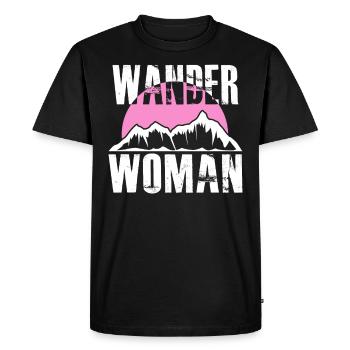 Randonnée Alpinisme Randonnée Randonnée Femmes - T-shirt Premium bio Homme - noir - Devant - Nico (187cm)