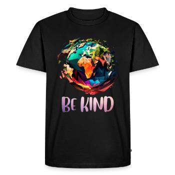 Soyez gentil Sauver la Terre Protection de l’environnement Conservation de la nature - T-shirt Premium bio Homme - noir - Devant - Nico (187cm)