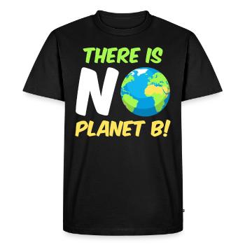 There is no Planet B Environmental Protection Mission Earth - Men's Premium Organic T-Shirt - black - Front - Nico (187cm)