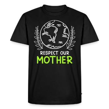 Save the Earth Environmentalists Mother Earth - Men's Premium Organic T-Shirt - black - Front - Nico (187cm)