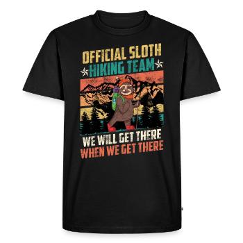 Équipe de randonnée drôle de montagne fan d’alpinisme - T-shirt Premium bio Homme - noir - Devant - Nico (187cm)