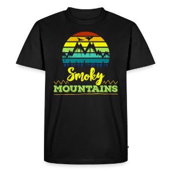 Smoky Mountain Mountaineer Summit Climb - T-shirt Premium bio Homme - noir - Devant - Nico (187cm)