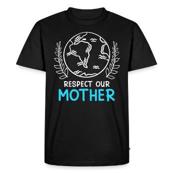 Save the Earth Environmentalists Mother Earth - Men's Premium Organic T-Shirt - black - Front - Nico (187cm)