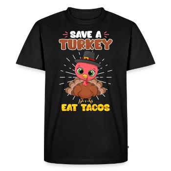 Save the Animals Species Conservation Eat Tacos Environmental Love - Men's Premium Organic T-Shirt - black - Front - Nico (187cm)