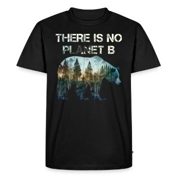 Il n’y a pas de Planète B Earth Day Mission Erde - T-shirt Premium bio Homme - noir - Devant - Nico (187cm)