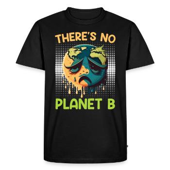 Il n’y a pas de protection de l’environnement pour le Jour de la Terre de la planète B - T-shirt Premium bio Homme - noir - Devant - Nico (187cm)