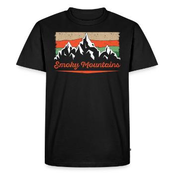 Smoky Mountain Mountaineer Summit Climb - T-shirt Premium bio Homme - noir - Devant - Nico (187cm)