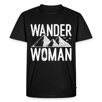 Randonnée, alpiniste, randonnée, escalade - T-shirt Premium bio Homme - noir - Devant - Nico (187cm)