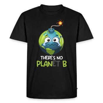 There is no Planet B Mission Earth Environmental Love - Men's Premium Organic T-Shirt - black - Front - Nico (187cm)