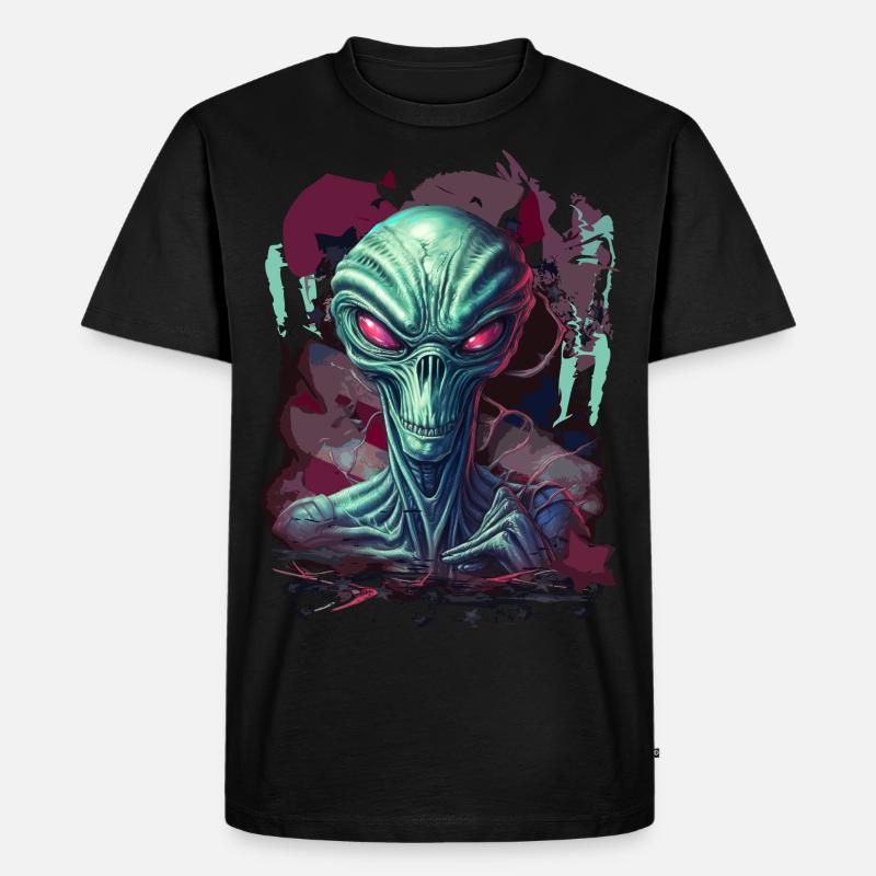 Cooler Alien - Männer Premium Bio T-Shirt - Schwarz