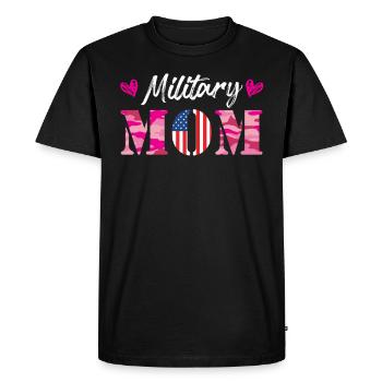 Fan militaire Mamans Patriotisme Amérique Maman - T-shirt Premium bio Homme - noir - Devant - Nico (187cm)