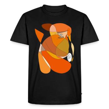 Renard du paradis - T-shirt Premium bio Homme - noir - Devant - Nico (187cm)