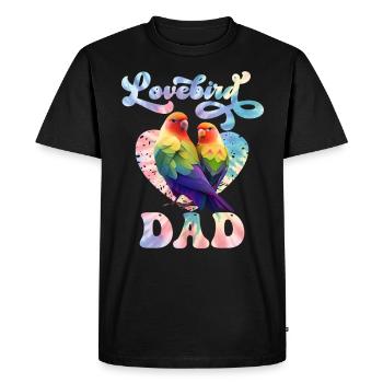 Love Birds Lovebird Dad Bird Friend Men - Men's Premium Organic T-Shirt - black - Front - Nico (187cm)