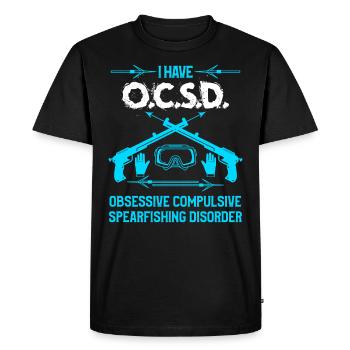 Speerfischen O.C. Chasse sous-marine - T-shirt Premium bio Homme - noir - Devant - Nico (187cm)