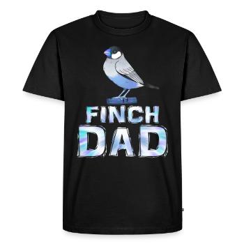 Pinsons Papa Zèbre Pinsons Oiseau Ami Hommes - T-shirt Premium bio Homme - noir - Devant - Nico (187cm)