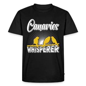 Canary Whisperer Canaries Whisperer - Men's Premium Organic T-Shirt - black - Front - Nico (187cm)