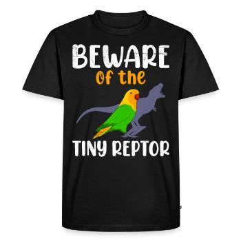 Les tourtereaux se méfient du minuscule tourtereau Reptor - T-shirt Premium bio Homme - noir - Devant - Nico (187cm)