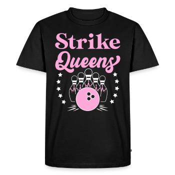 Strike Queens Bowling Femmes Bowling - T-shirt Premium bio Homme - noir - Devant - Nico (187cm)