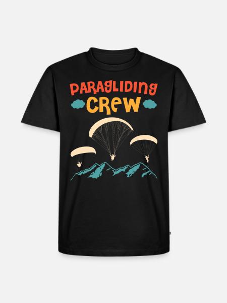 Paragliding Crew Paragliding Mountains - Men's Premium Organic T-Shirt - black