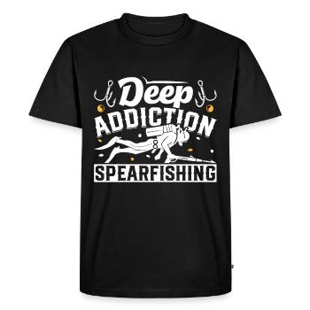 Speargun Fishing Deep Addiction Spearfishing - T-shirt Premium bio Homme - noir - Devant - Nico (187cm)