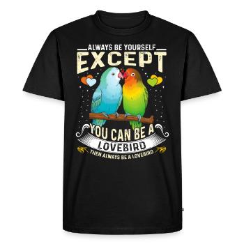 Les tourtereaux Toujours toi sauf que tu peux être un tourtereau - T-shirt Premium bio Homme - noir - Devant - Nico (187cm)