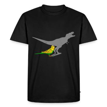 Budgie Budgie Lover Bird Lover - T-shirt Premium bio Homme - noir - Devant - Nico (187cm)