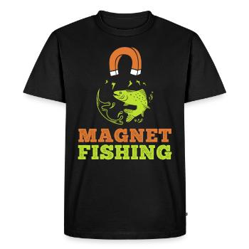 Magnet Fishing Magnet Fishing Scrap Collector - T-shirt Premium bio Homme - noir - Devant - Nico (187cm)