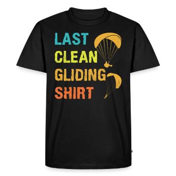Parapente Dernière chemise de vol à voile propre - T-shirt Premium bio Homme - noir - Devant - Nico (187cm)