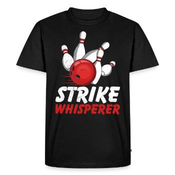 Strike Whisperer Bowler Bowler - Men's Premium Organic T-Shirt - black - Front - Nico (187cm)