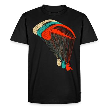 Parapente Parapente Chemise Parapente - T-shirt Premium bio Homme - noir - Devant - Nico (187cm)