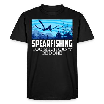 La chasse sous-marine ne peut pas être faite Pêche au peef - T-shirt Premium bio Homme - noir - Devant - Nico (187cm)