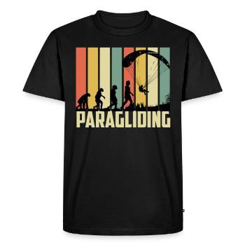 Paragliding Evolution Paraglider - Men's Premium Organic T-Shirt - black - Front - Nico (187cm)
