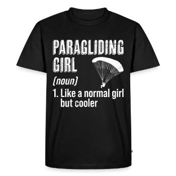 Parapente Fille Parapente Parapente - T-shirt Premium bio Homme - noir - Devant - Nico (187cm)