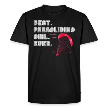 Parapente Meilleure fille de parapente jamais - T-shirt Premium bio Homme - noir - Devant - Nico (187cm)