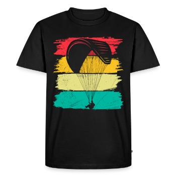 Parapente Parapente Chemise Parapente - T-shirt Premium bio Homme - noir - Devant - Nico (187cm)