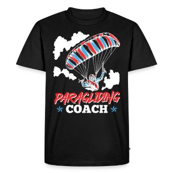 Maillot Parapente Coach Parapente - T-shirt Premium bio Homme - noir - Devant - Nico (187cm)