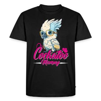 Cacatoès Maman Oiseau Amant Perroquet Femmes - T-shirt Premium bio Homme - noir - Devant - Nico (187cm)