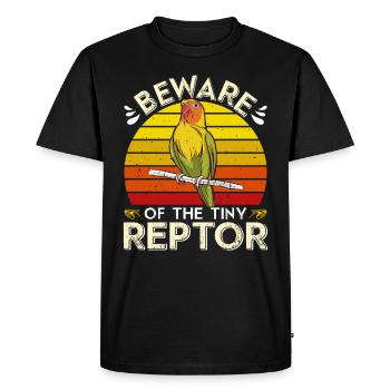 Liebesvogel Méfiez-vous des minuscules tourtereaux Reptor - T-shirt Premium bio Homme - noir - Devant - Nico (187cm)
