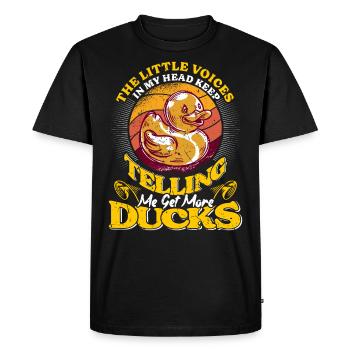 Duck Lover Get More Ducks Duck Keeper - T-shirt Premium bio Homme - noir - Devant - Nico (187cm)