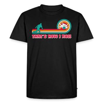 Bowlingspieler Comment je roule la chemise de bowling - T-shirt Premium bio Homme - noir - Devant - Nico (187cm)